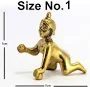 Stonkraft 5.5 Cms Brass Gopal Laddoo/Baby Krishna